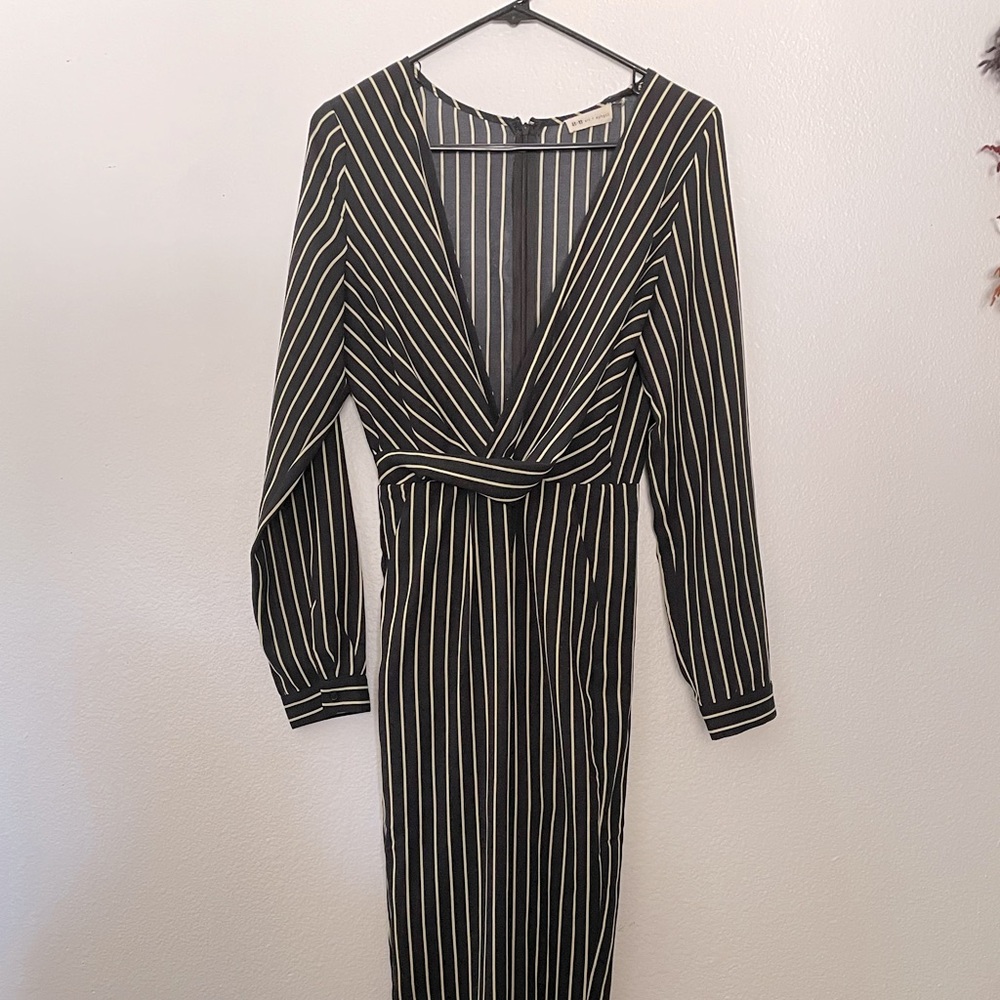 Art + Ephect Striped Longsleeved Jumpsuit M